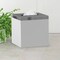 Tissue Box | Resin Square Tissue Box Cover with Metal Trim Finish